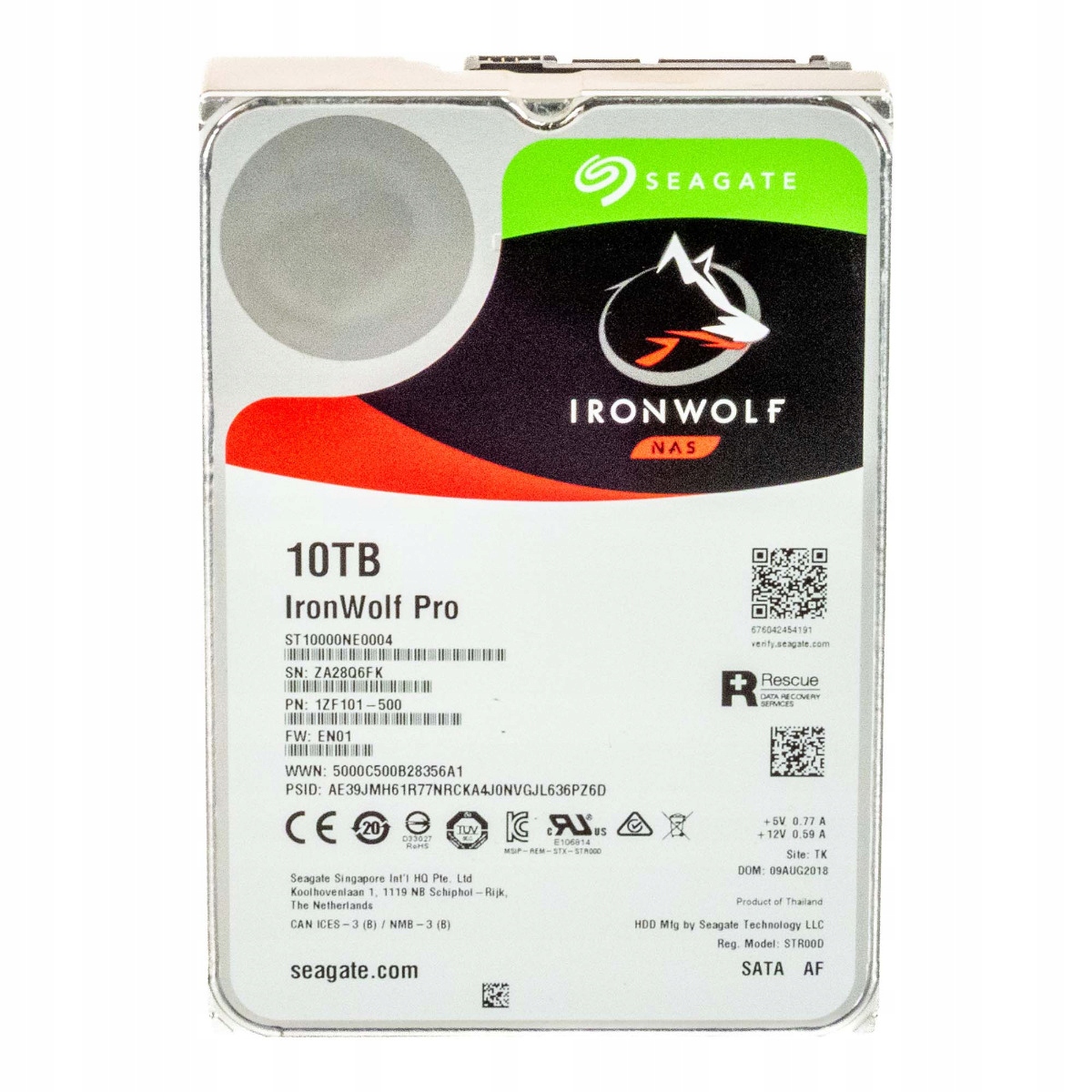 Seagate IronWolf Pro 10TB 7.2K 256MB Sata III 3.5'' ST10000NE0004
