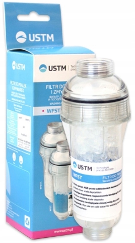 FILTR PRALKOWY DWUSTOPNIOWY 3/4' WFST DO PRALKI ZMYWARKI USUWA KAMIEŃ