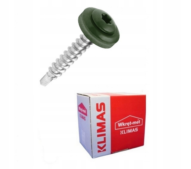 Farmářské Vruty Do Dřeva Torx 4,8 x 35 Ral 6020 250 Ks Wdd Klimas