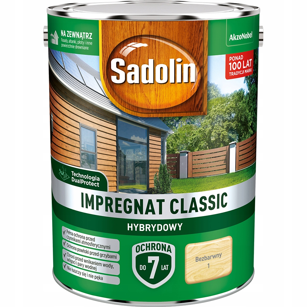 Sadolin impregnat do drewna Classic Bezbarwny 4,5L