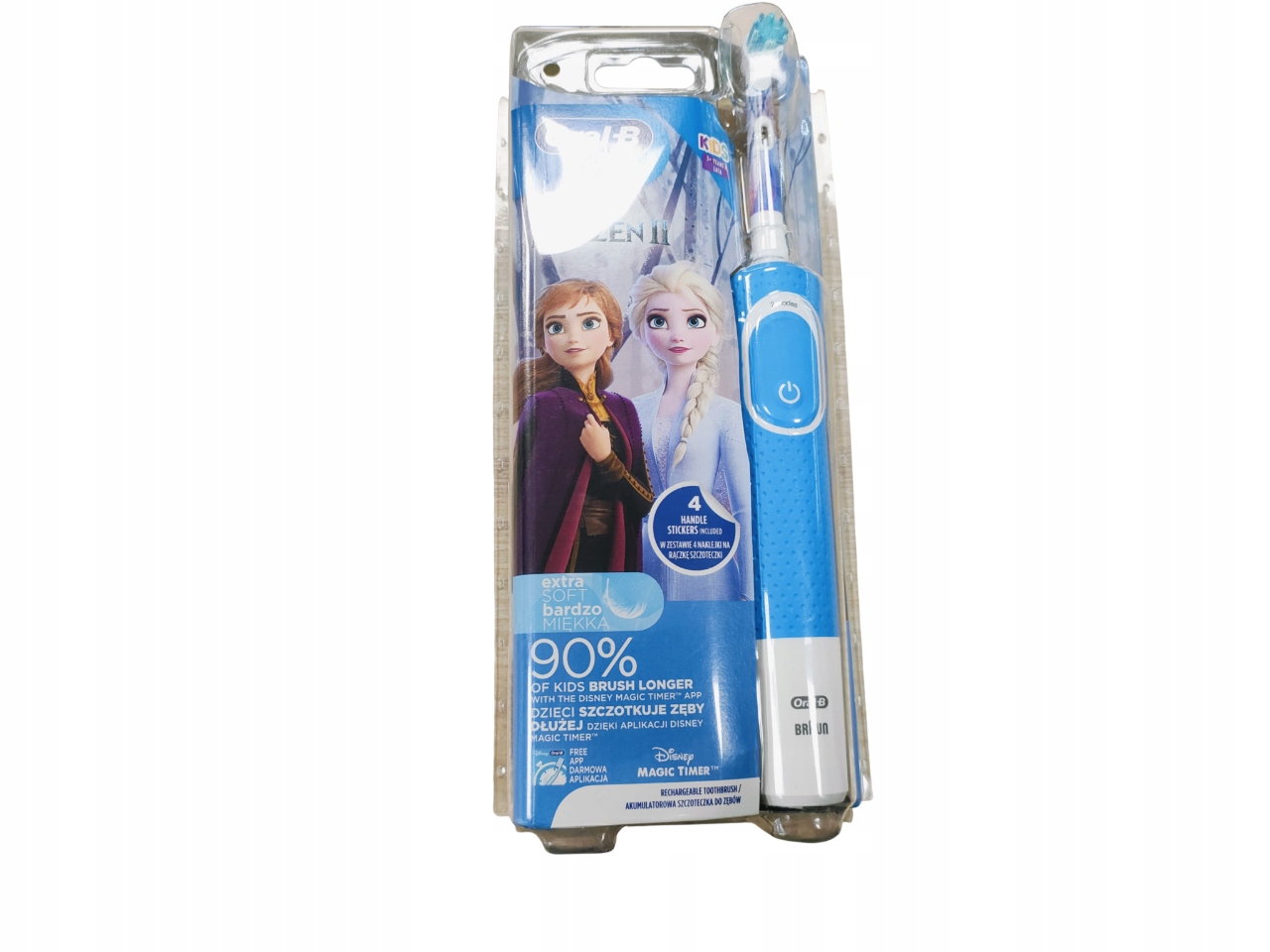 Szczoteczka elektryczna dla dzieci Oral-b Frozen Zaplombowana