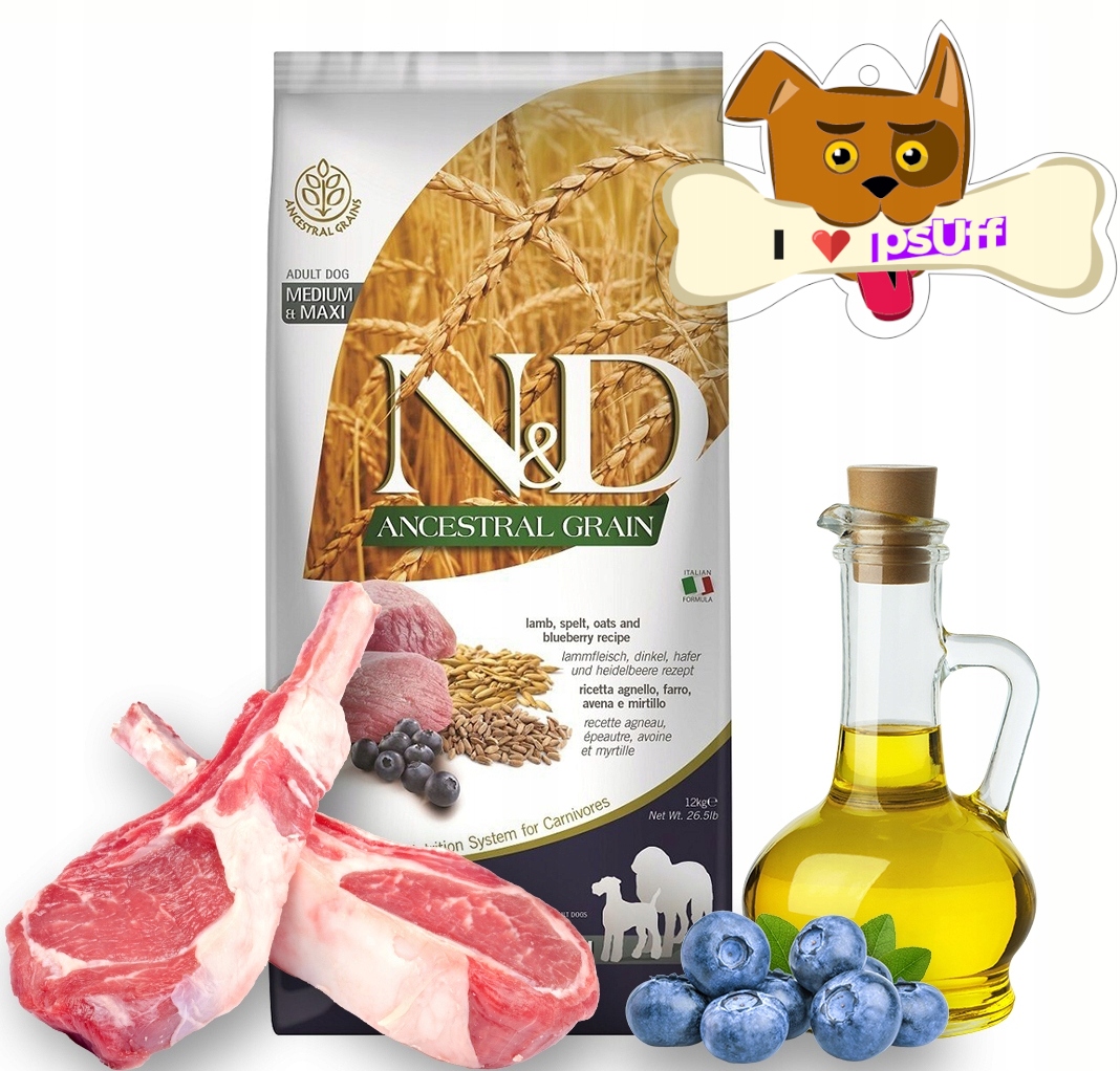 Nd Ancestral Medium Maxi Adult Lamb 12kg Zawieszka