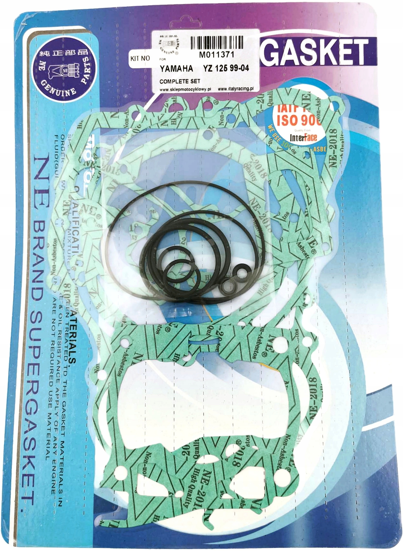 

Ir Komplet Uszczelek Yamaha Yz 125 1999-2004