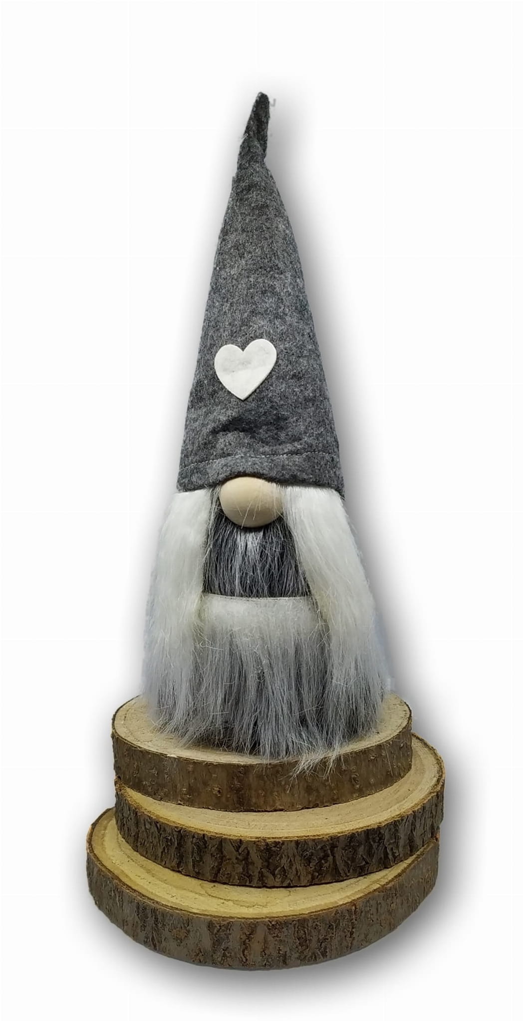 SZARY SKRZAT ŚWIĄTECZNY 28 CM XL ŚWIĘTA GNOM