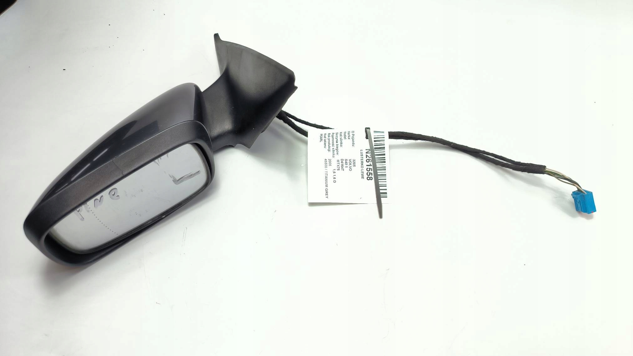 mirror left EU 455 VOLVO S40 II 8 PIN