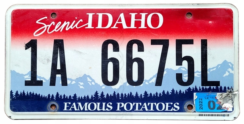 Idaho - tablica z USA dla kolekcjonera