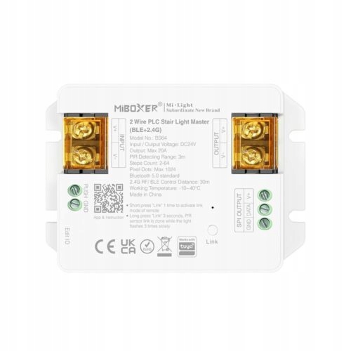 Led schodiskový ovládač Tuya BS64 Mi-Light s pohybovými senzormi MiBoxer