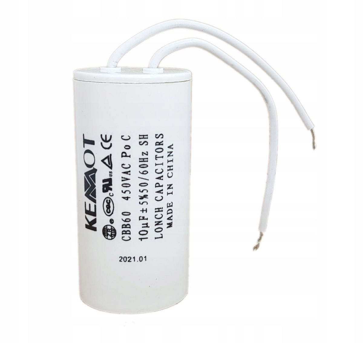 

Kondensator rozruchowy 10uF 450V CBB60 Kemot