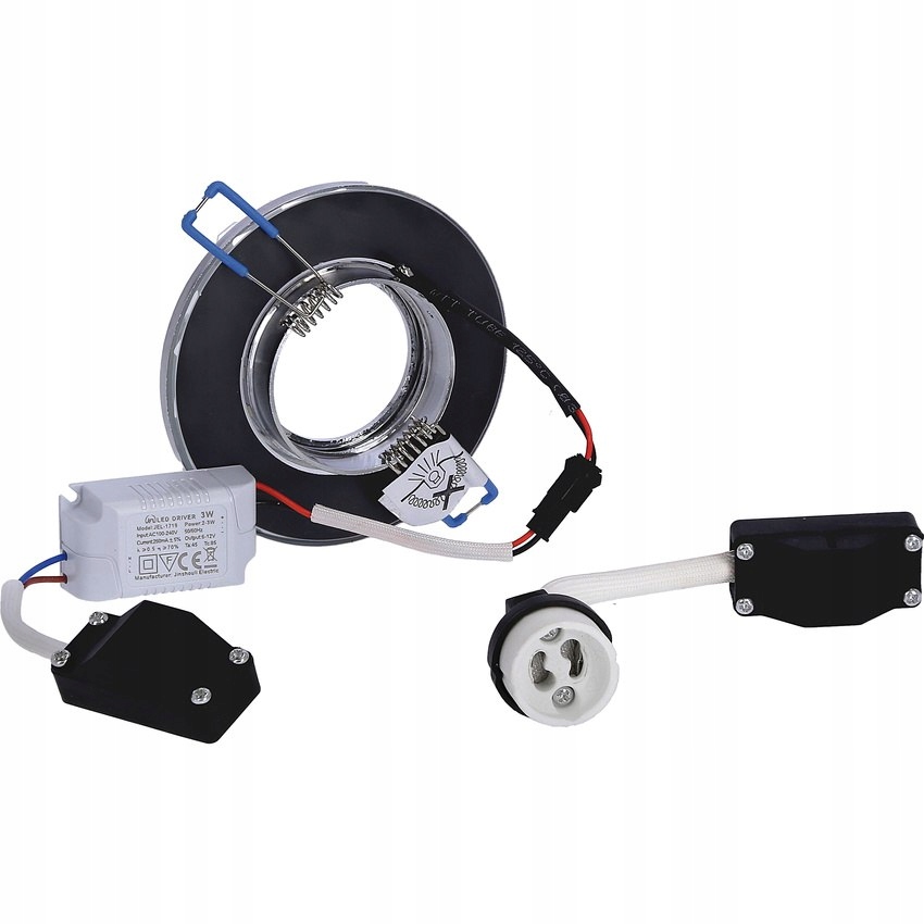 OCZKO PODTYNKOWE KWADRATOWE WPUSZCZANE GU10 + LED Marka Candellux