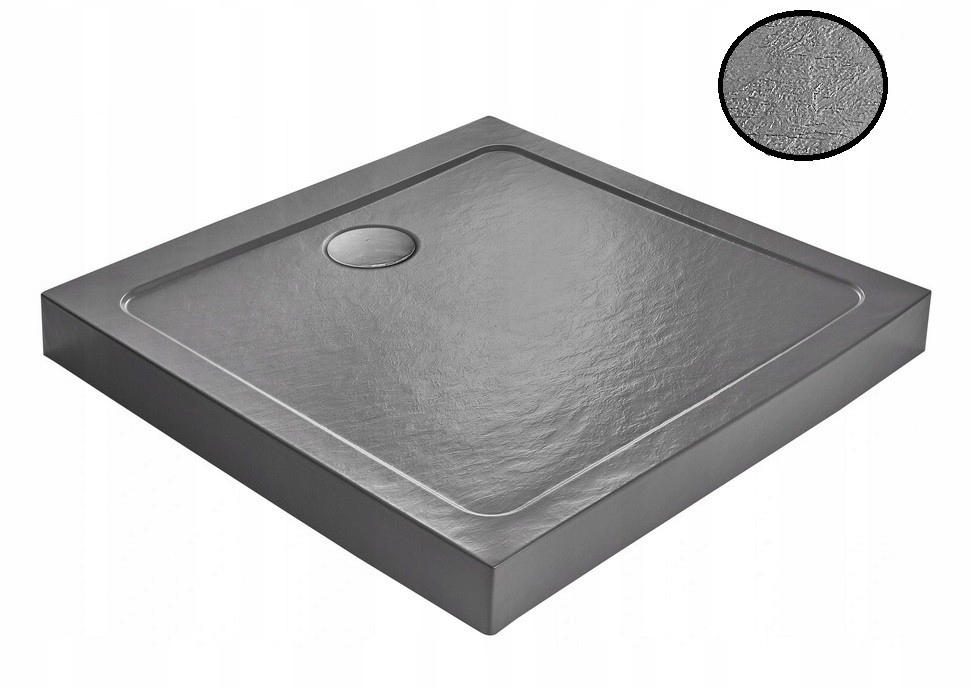 Brodzik kwadratowy Doros C Compact Stone Antracyt 90x90 Radaway