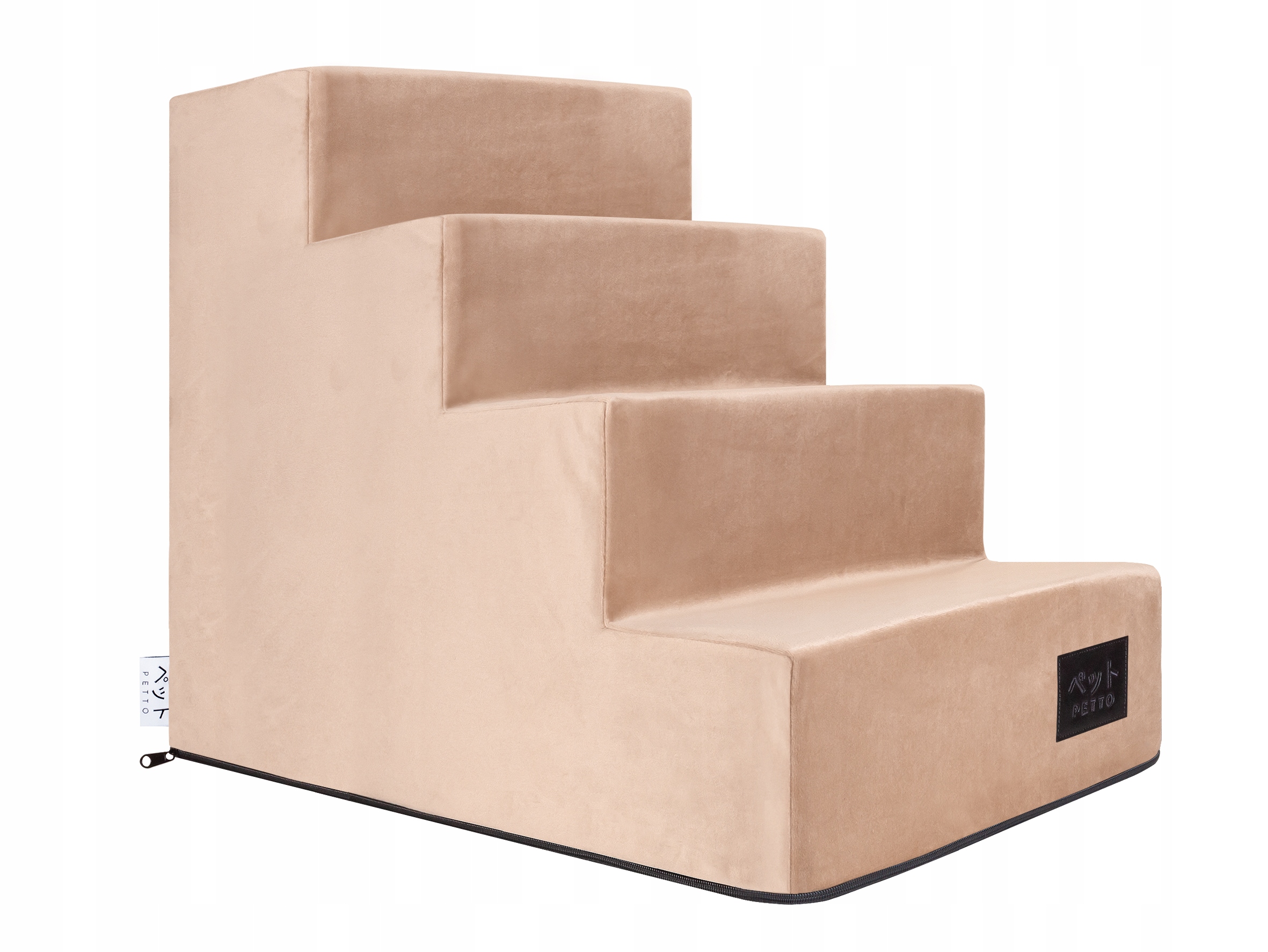 Levně Petto Schodky pro psa Takai 4 stupně Velvet béžové