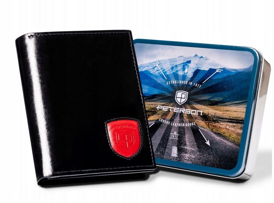 Velká kožená pánská peněženka bez vnějšího zapínání