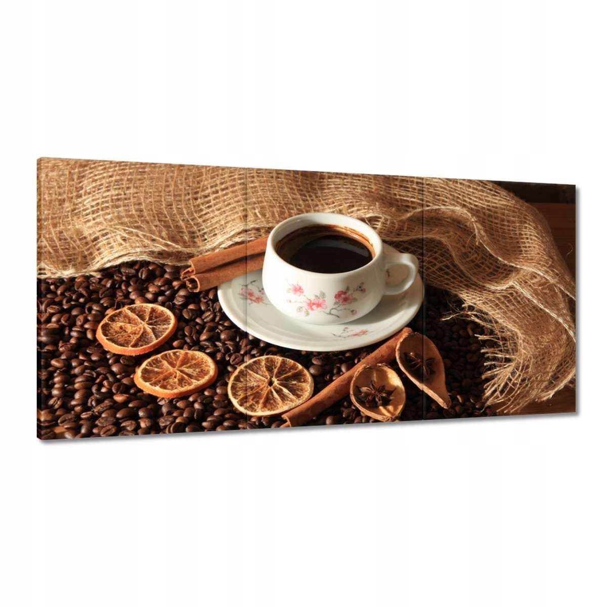 Obrazy 180x90 Káva a sušené pomaranče