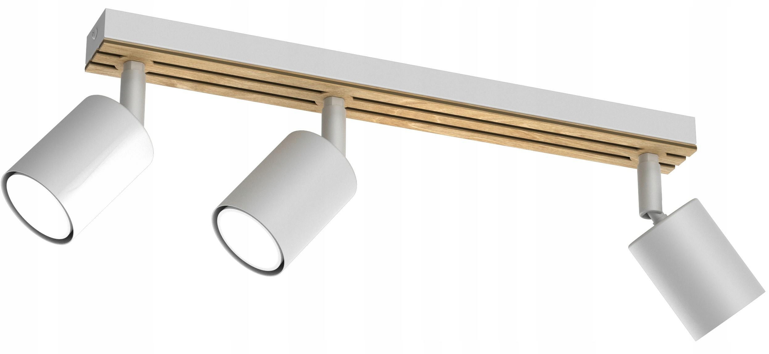 Stropná lampa Spot Terra Biela Hnedá Pohyblivé Tienidlá Reflektor Lamele Hol