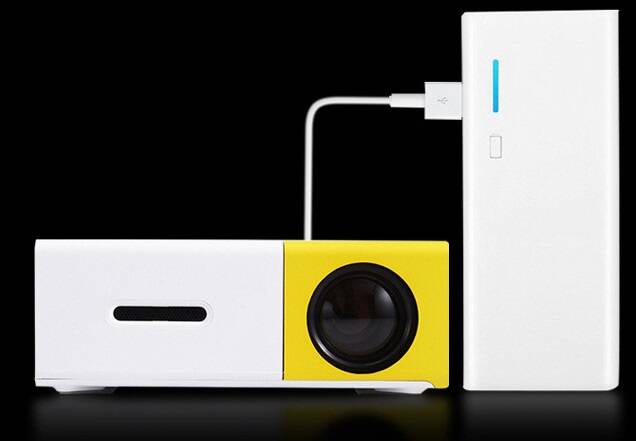 Projektor Mini Rzutnik Kino Domowe LED Full HD USB 1920x1080 na Pilota Żywotność lampy w trybie ekonomicznym 30000 h