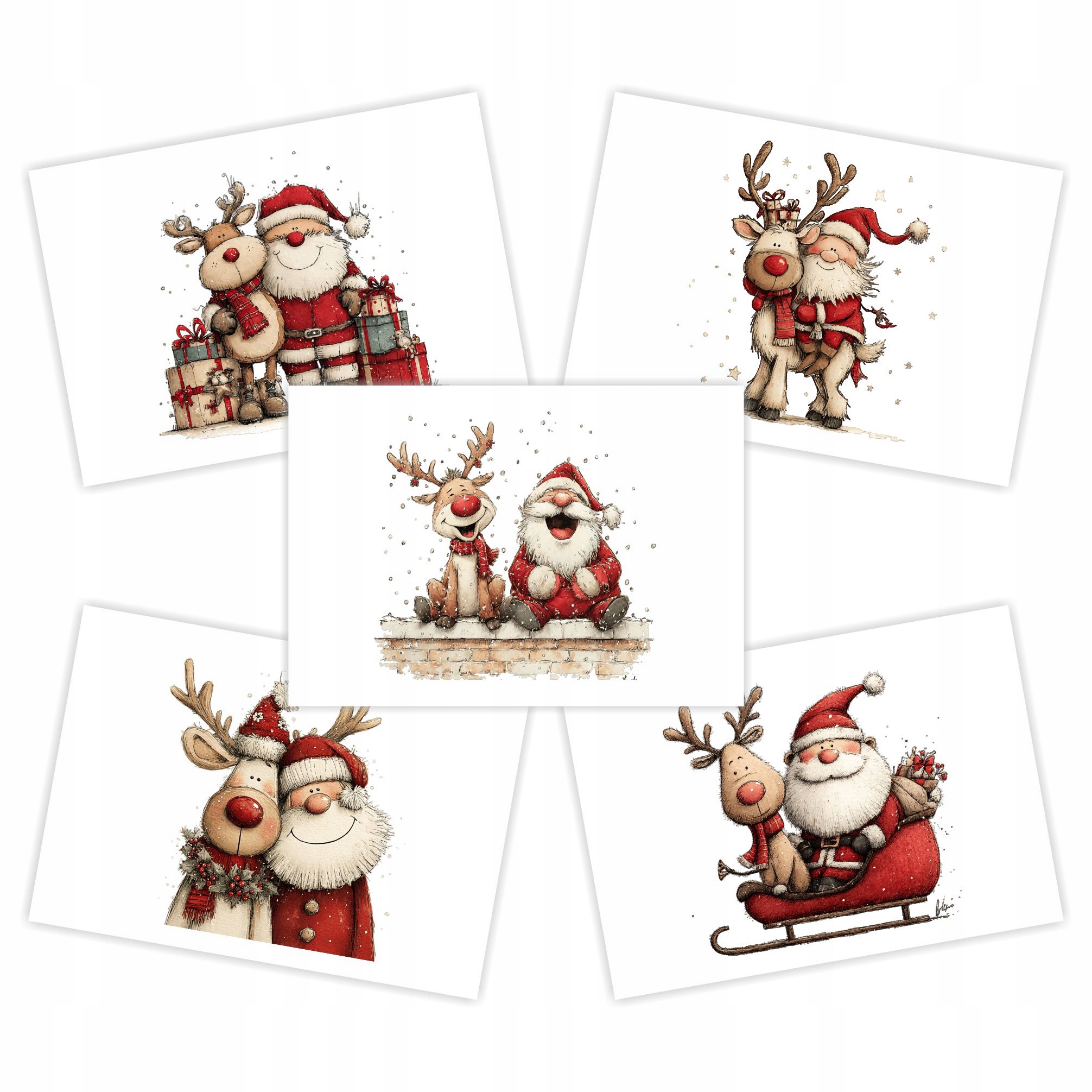 Vánoční obálky na peníze, přání k Vánocům 5 ks