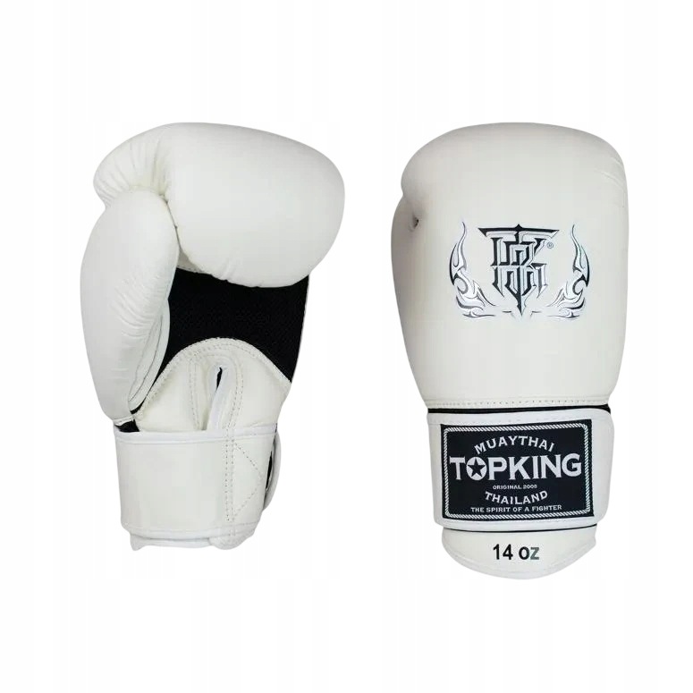 rękawice bokserskie muay thai top king ultimate air 14OZ Biały