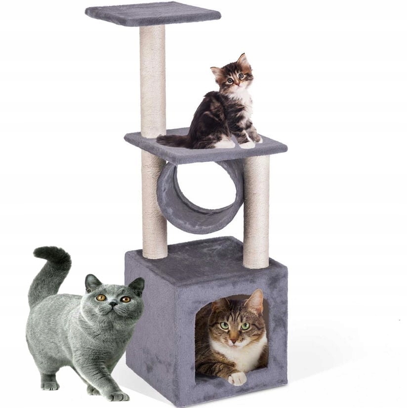 Levně Nízké škrabadlo, pelíšek, škrabací sloupek, věž 61 100 cm