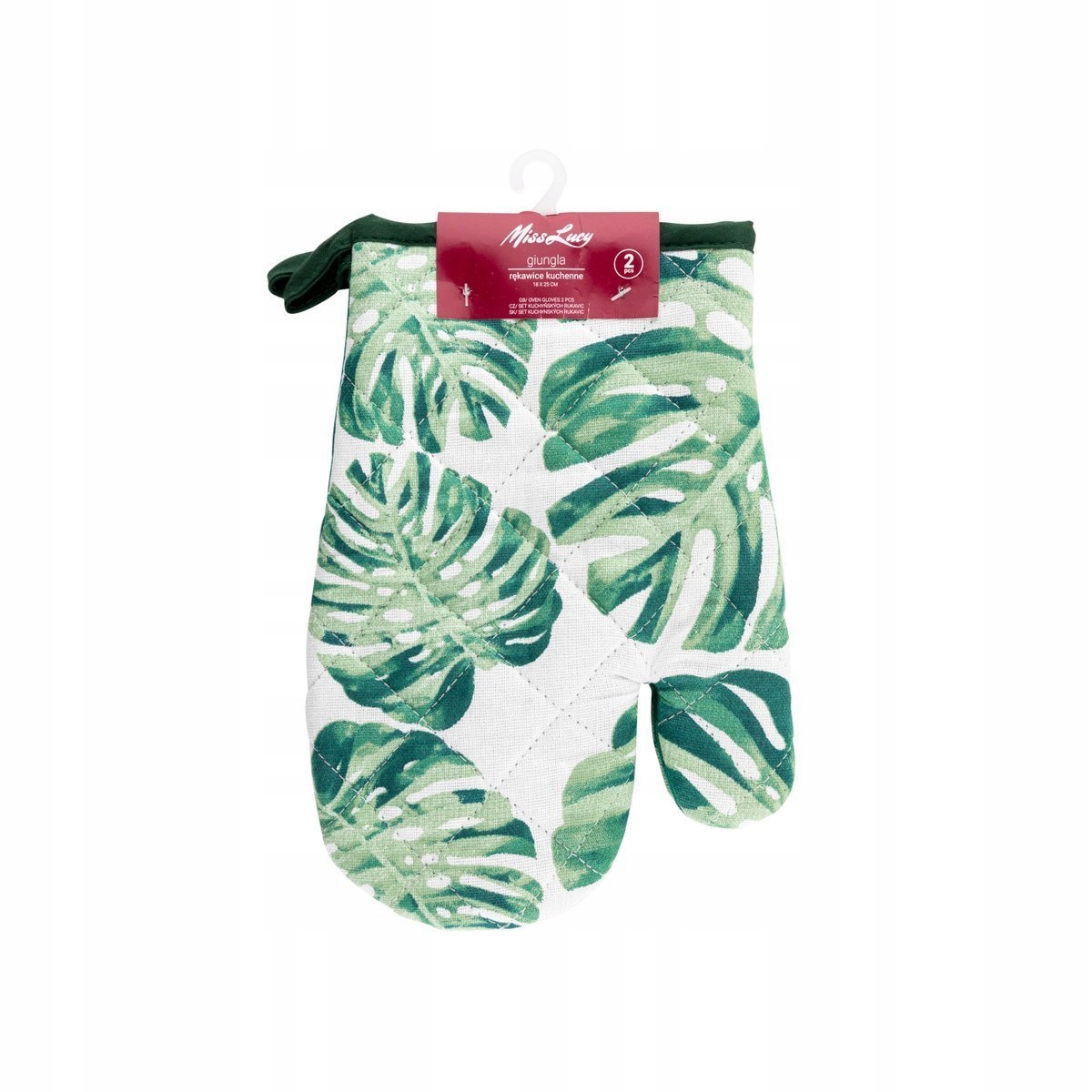 

Komplet 2 Rękawic Kuchennych Giungla Miss Lucy