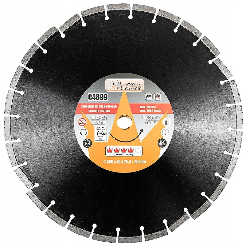 TARCZA DIAMENTOWA DO ASFALTU 400MM RICHMANN C4899 Marka RICHMANN