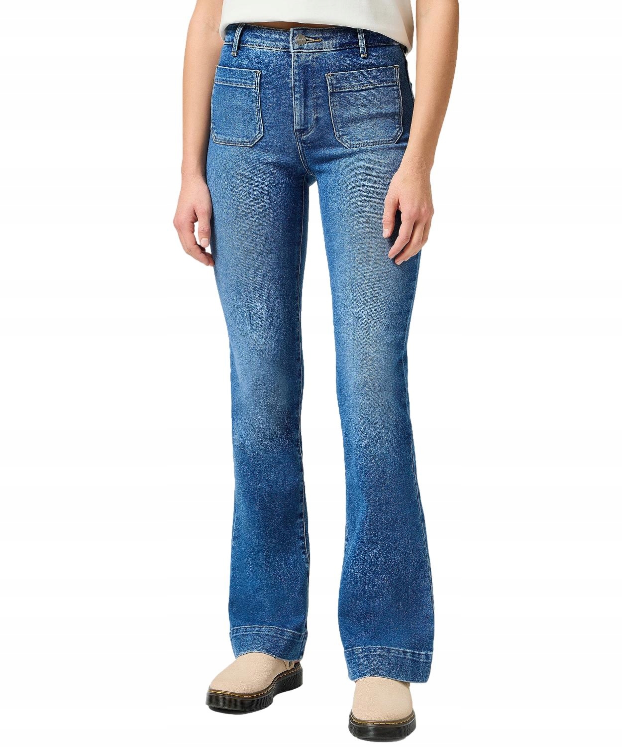 Džíny Wrangler Flare 112332419 Raven W 31 L 32