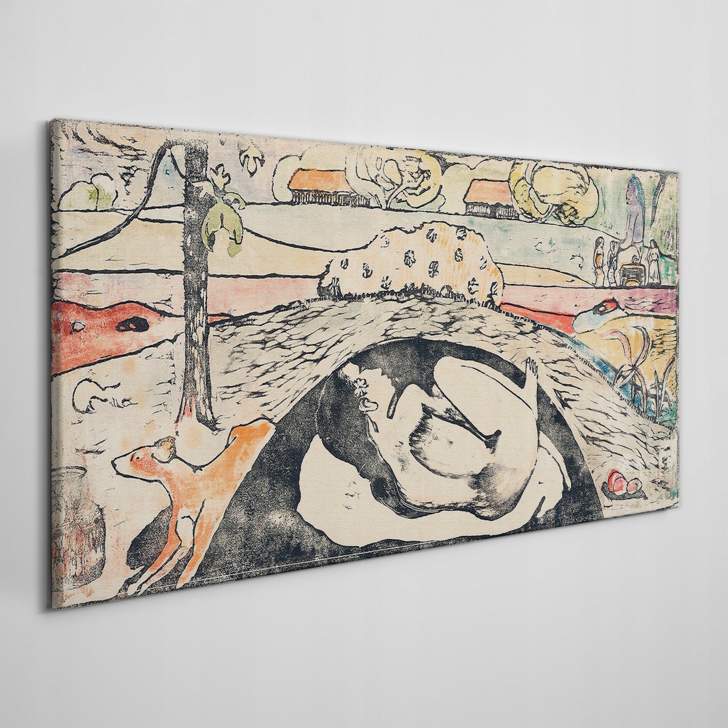 

Płótno obraz na ścianę Zwierzęta tubylcy 140x70 cm