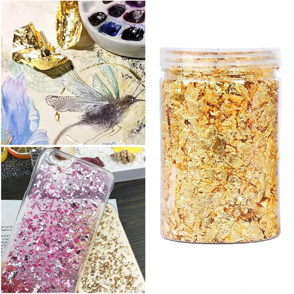 Resin flakes for gilding - 10g of gold Marka bez marki