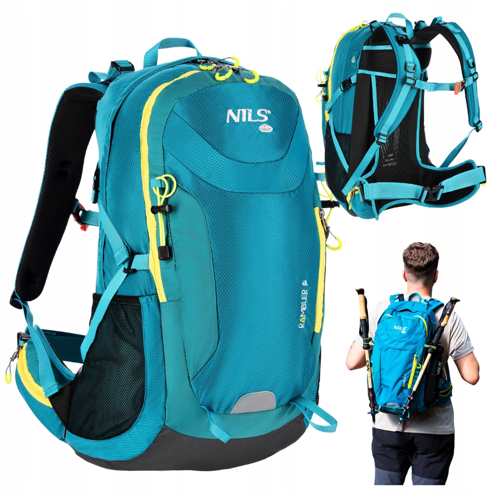 Batoh taktický vojenský batoh modrý, velký, 40 l, Nils