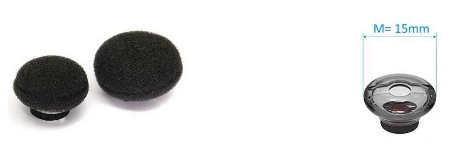 Zestaw 2 gumek Plantronics Voyager 5200 rozmiar M pudełko Model lista modeli w opisie