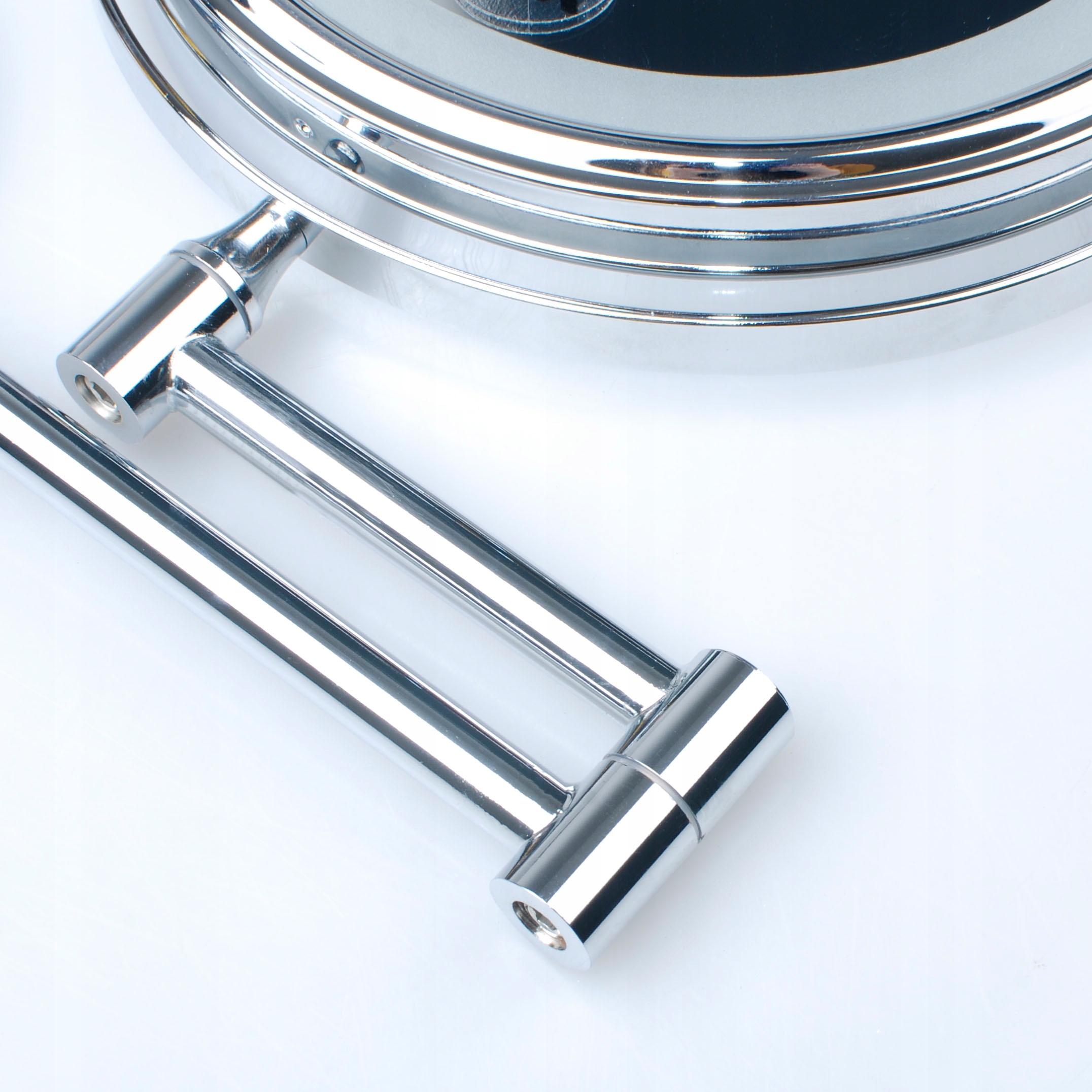 LUSTERKO LED KOSMETYCZNE DWUSTRONNE ŚCIENNE chrom Wysokość 200 mm