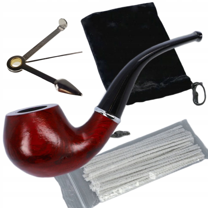 КУРИТЕЛЬНАЯ ТРУБКА ДЕРЕВЯННАЯ ТРАДИЦИОННАЯ ТАБАЧНАЯ КУРИТЕЛЬНАЯ СУМКА ШОМПОЛЫ ТРАМБОВЩИК