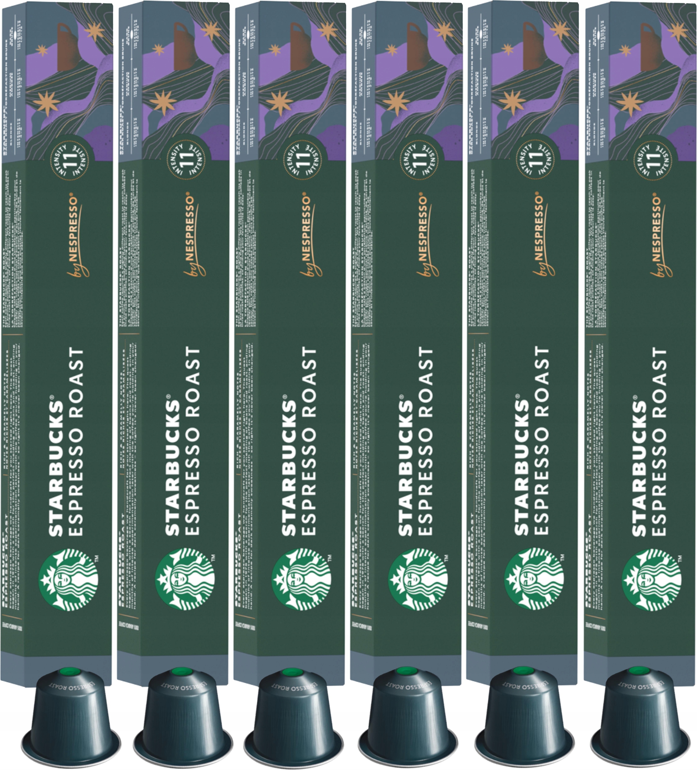 Levně Kapsle pro Nespresso Starbucks Espresso Roast 6 x 10 kapslí