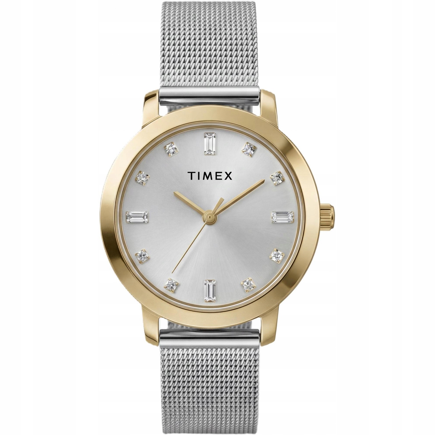 Dámské hodinky Timex TW2Y48800 Zirkony stříbrné