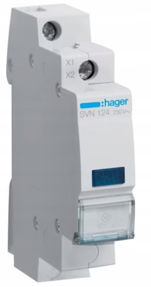 

Lampka sygnalizacyjna 1x niebieska Hager SVN124