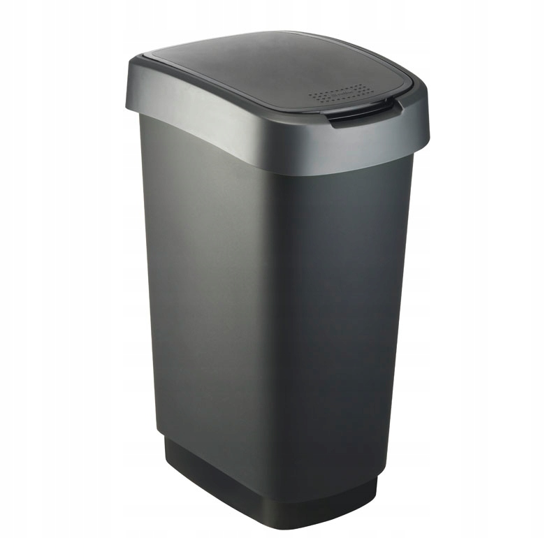 

Kosz na śmieci Rotho Twist 50 l srebrny