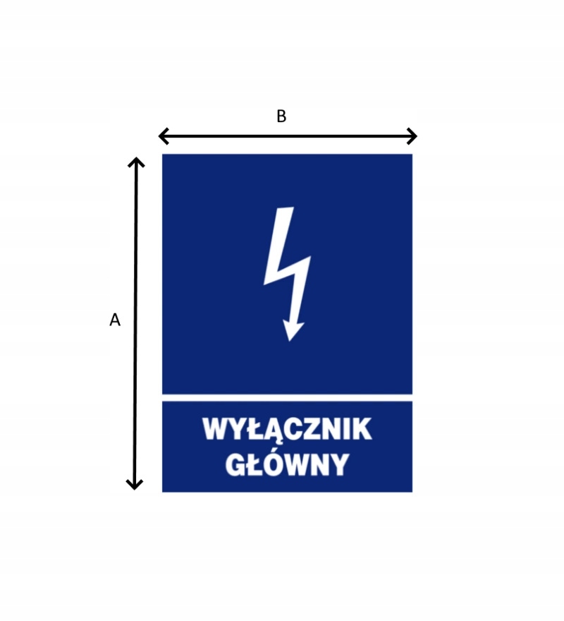 Naklejka samoprzylepna WYŁĄCZNIK GŁÓWNY EAN (GTIN) 5901924530909