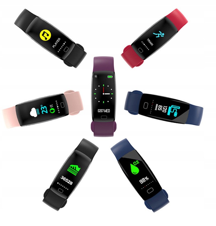 SMARTWATCH zegarek SMARTBAND Pulsometr Krokomierz Komunikacja Bluetooth
