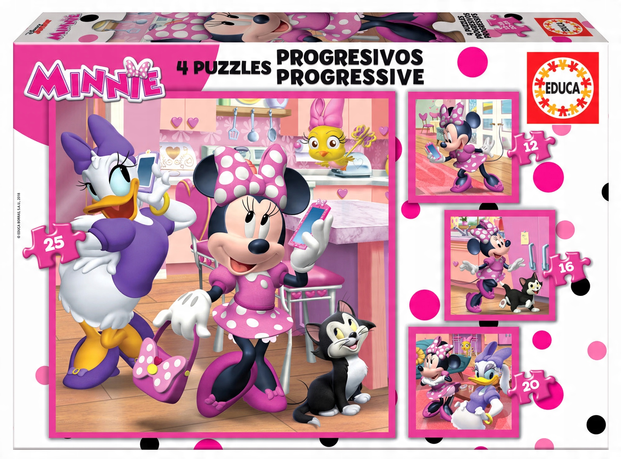 

Educa Puzzle 12 16 20 25 el Myszka Minnie Daisy