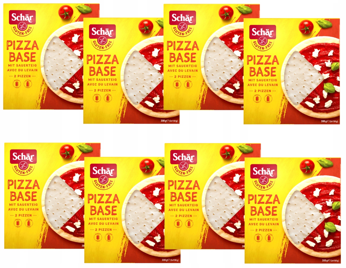 Levně 8 x Schar Placky Bezlepková báze Pizza Base 300 g