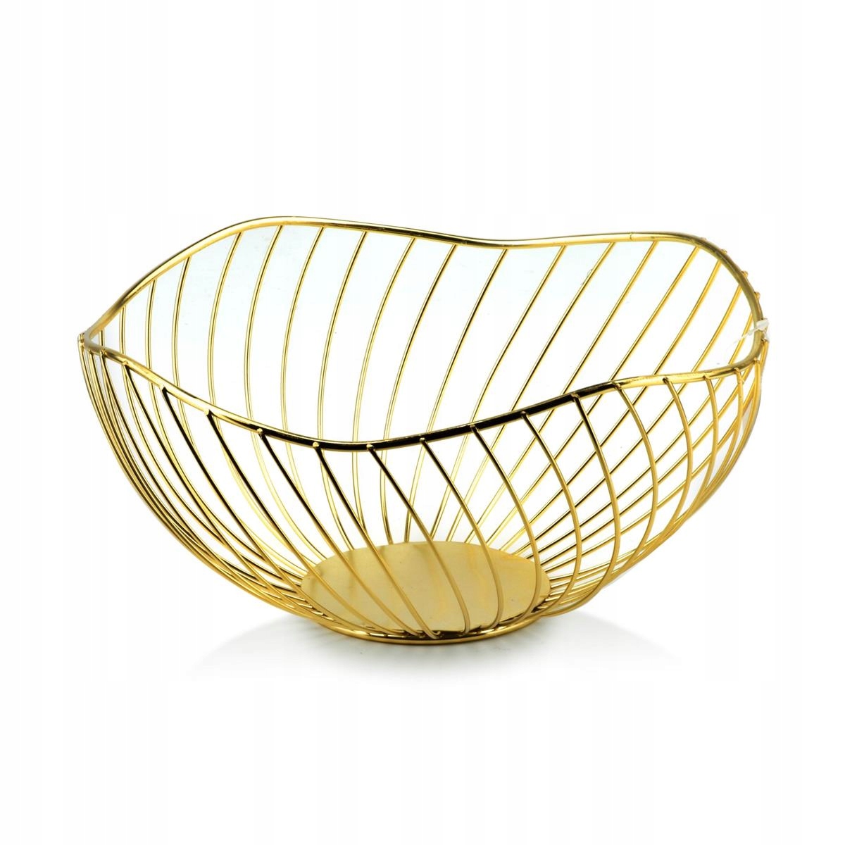

Miska metalowa Ażurowa w kolorze złotym do jadalni