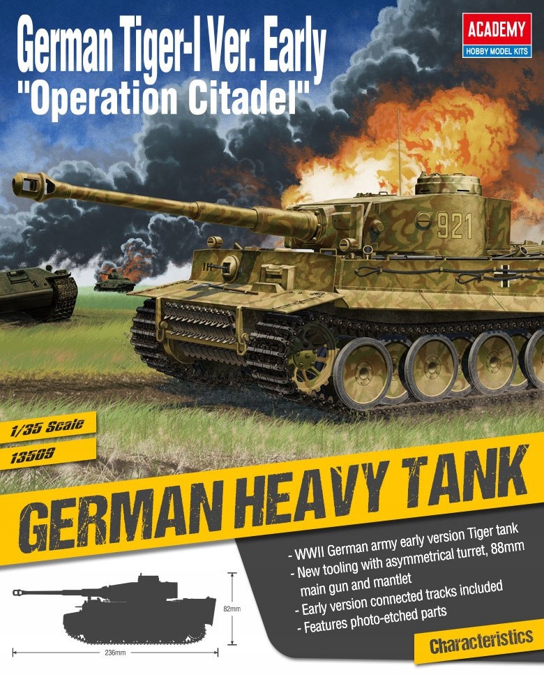 Academy Tiger 1 Early Ver. Operace Citadela 1:35