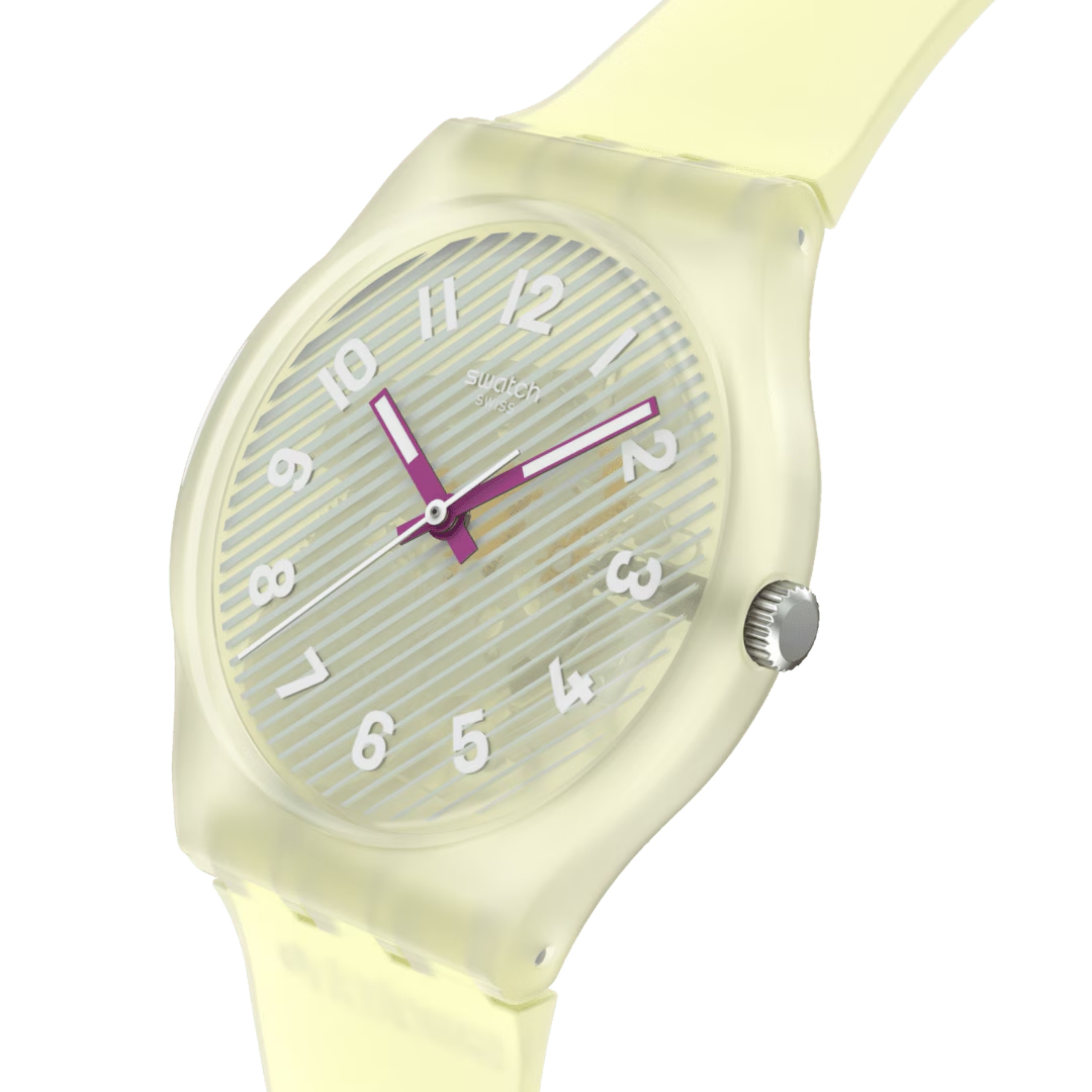 Hodinky Swatch Wavelengths Of Sand průhledné SO28J102 Unisex Nové