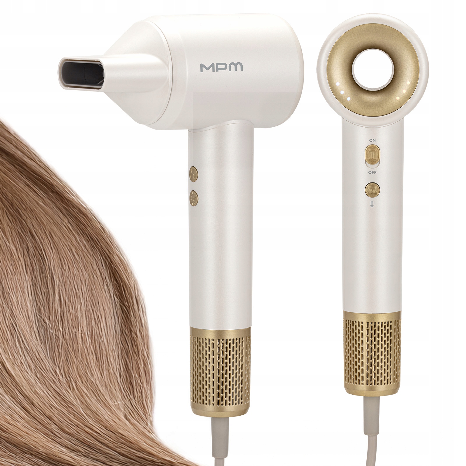 Vysoušeč vlasů Mpm MSW-27 Bldc ionizace 1500 W studený přívod vzduchu