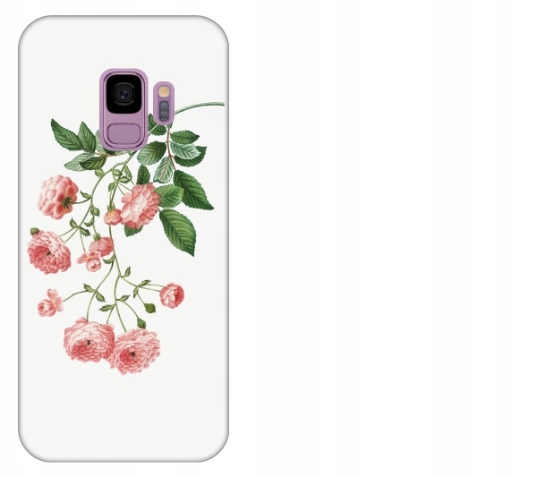 

Etui pokrowiec Samsung Galaxy S9 Kwiat różowy akwa