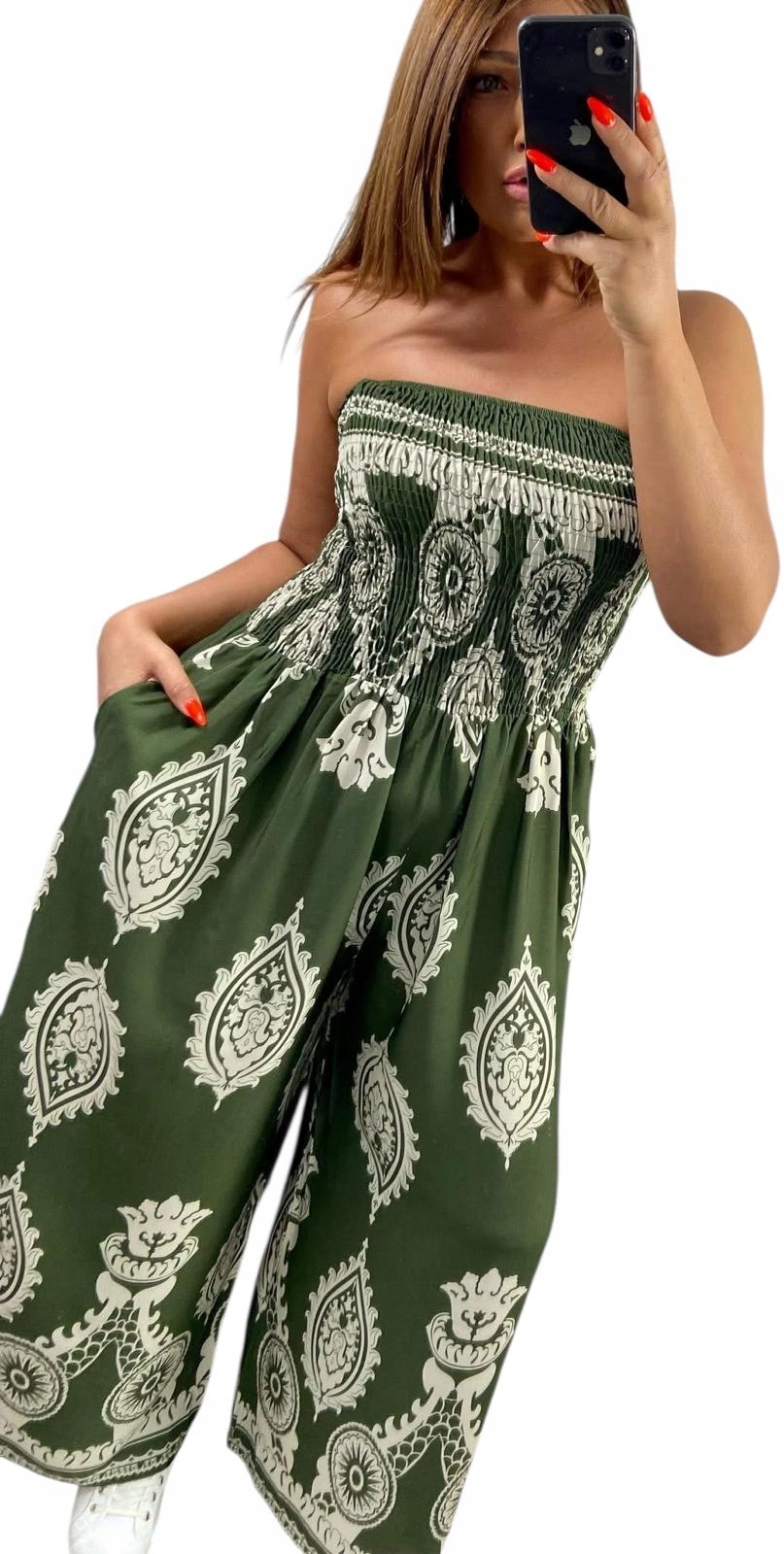 Z939 Jednodílná Kombinéza S Khaki Vzory vel. 44 (2XL)