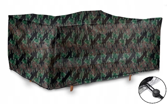 Obal Maskáčový Na Zahradní Nábytek Plachta Balkon Stůl Kamufláž 450x250x75