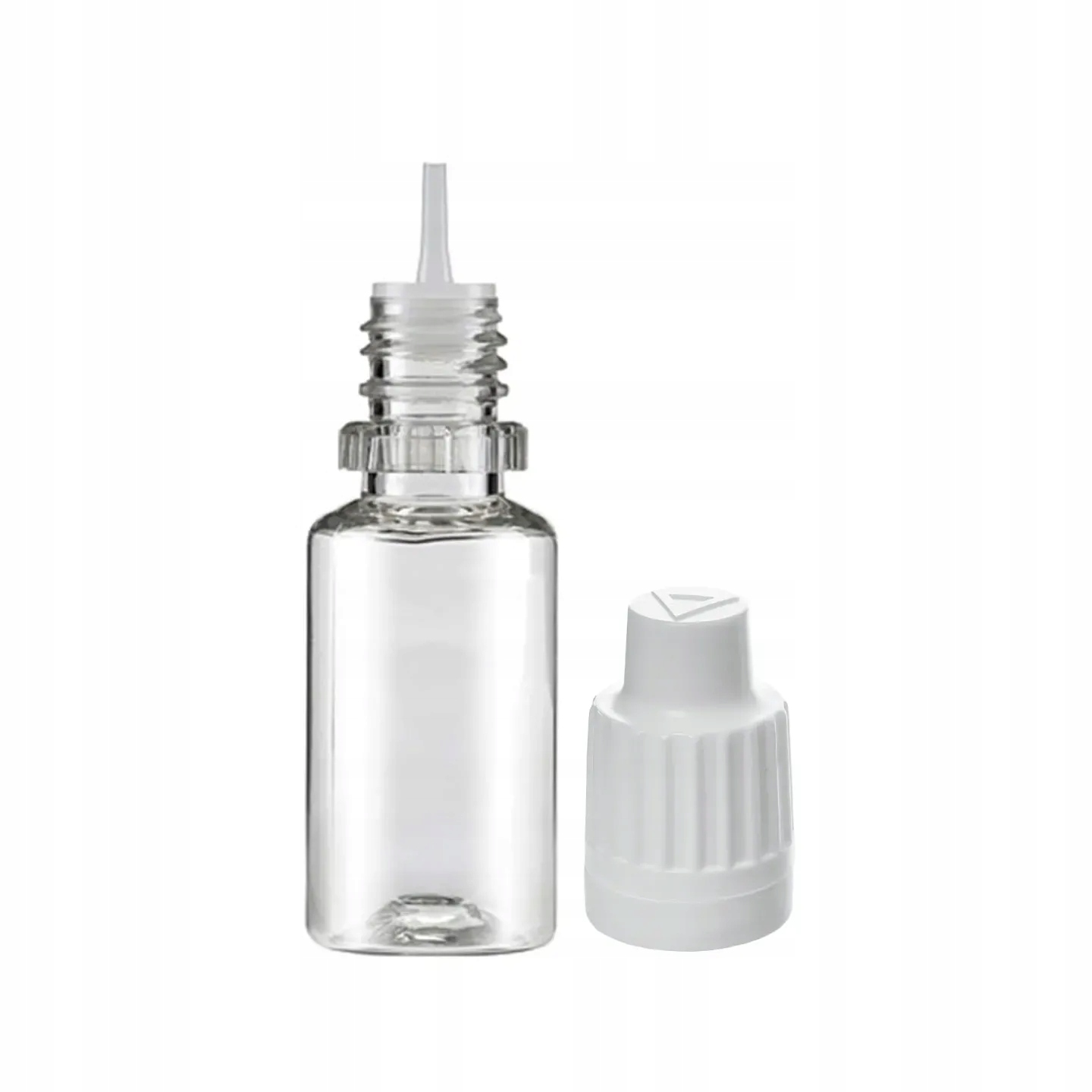 Butelki Pet z kroplomierzem na liquidy na płyny zestaw 100x10 ml