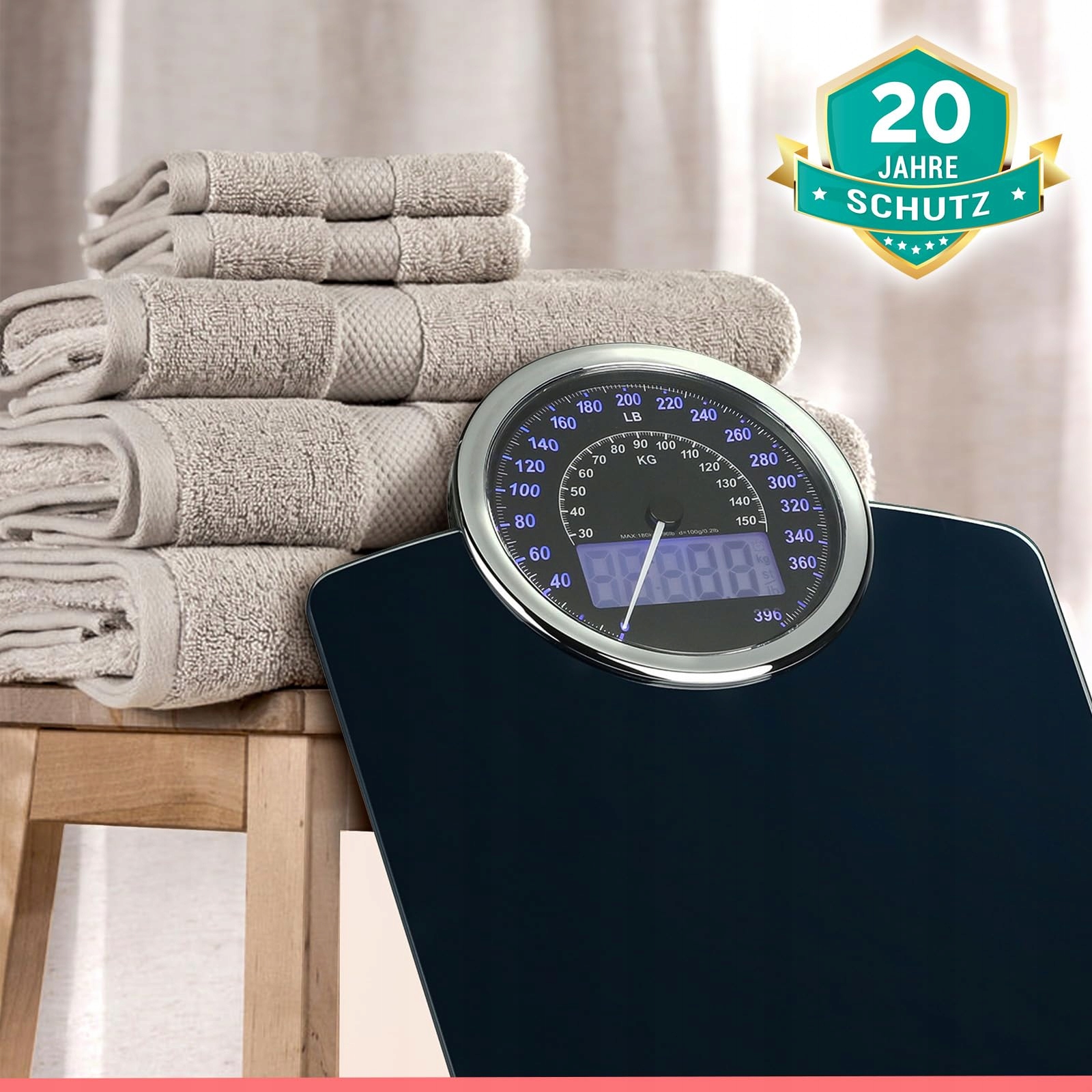 ADAMSON Hybrydowa Waga 2w1 Cyfrowa i Analogowa Do 180 kg — miniatura 6