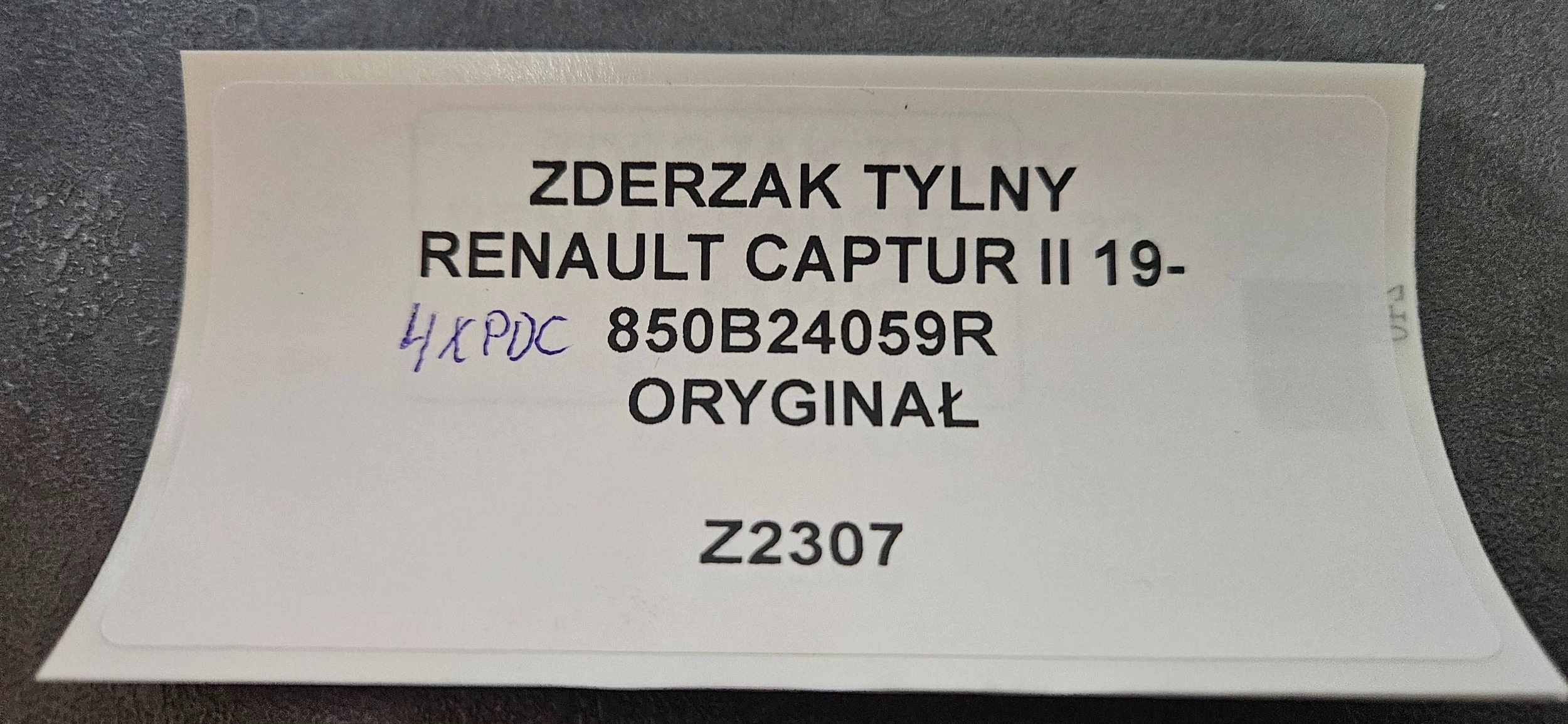 stoßstange hinten heck Renault Captur II 850B24059R