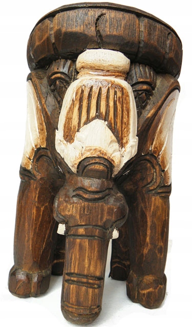 Stołek Postument Kwietnik Stolik Rzeźba SŁOŃ 29cm Kod producenta e-trade24.pl